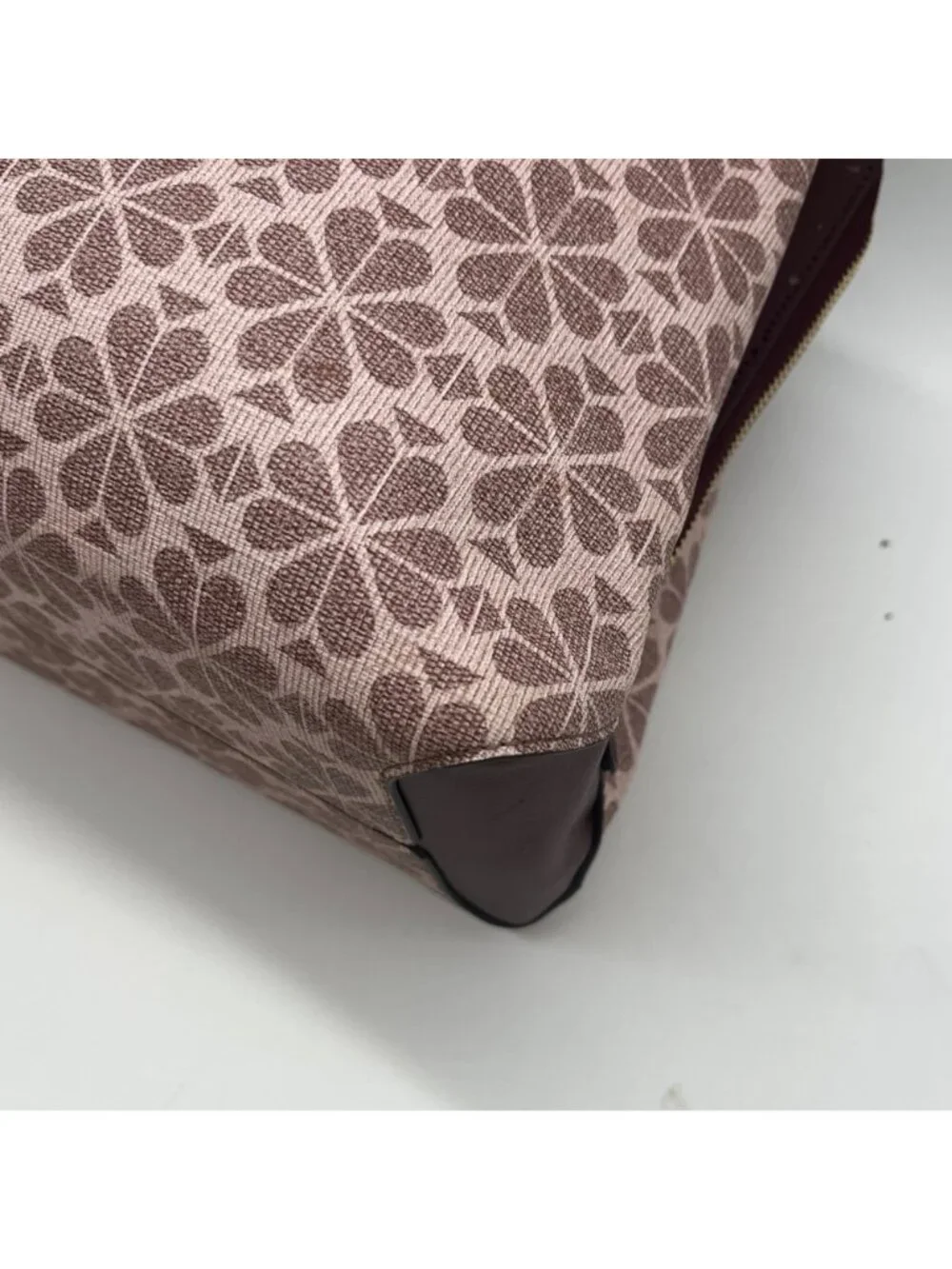 Kate Spade Pink Floral Print Coated Canvas Work Tote